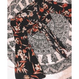 Long-Sleeved Wrap Top